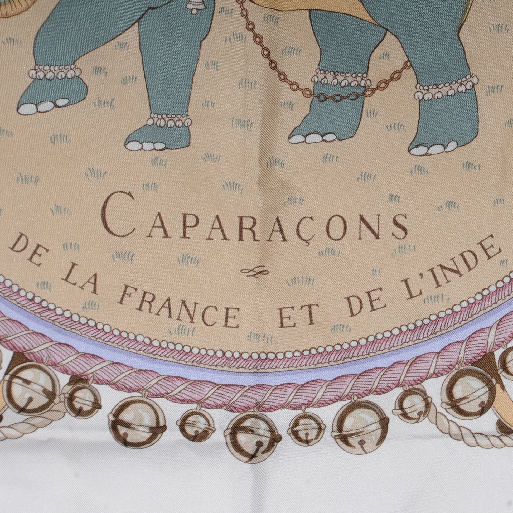 Hermes Silk Caparacons De La France Et De L'inde Scarf 90 3 of 5