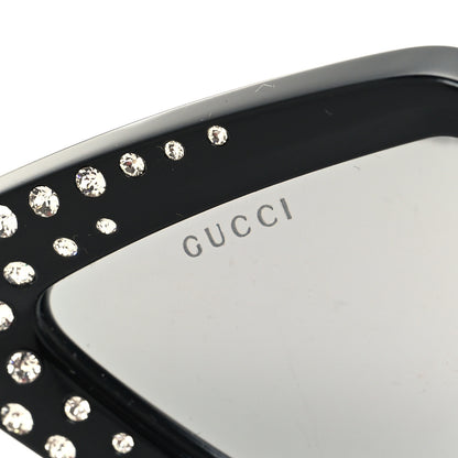 Gucci Acetate Geometric Crystal Sunglasses GG0496S Black 7 of 7
