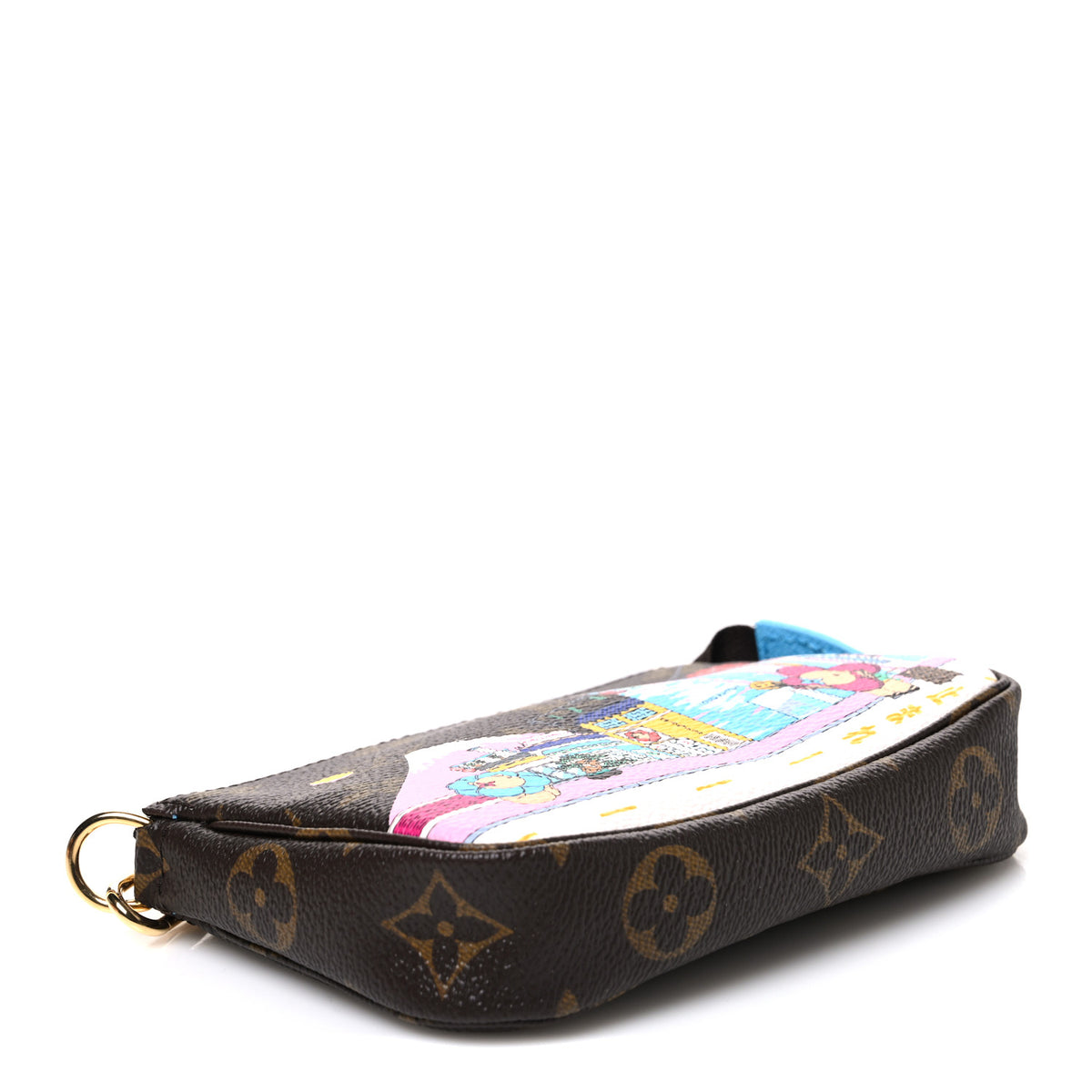 Monogram 2022 Christmas Animation Tokyo Mini Pochette Accessories Blue