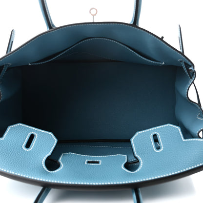 Hermes Togo Birkin 30 New Bleu Jean 5 of 10