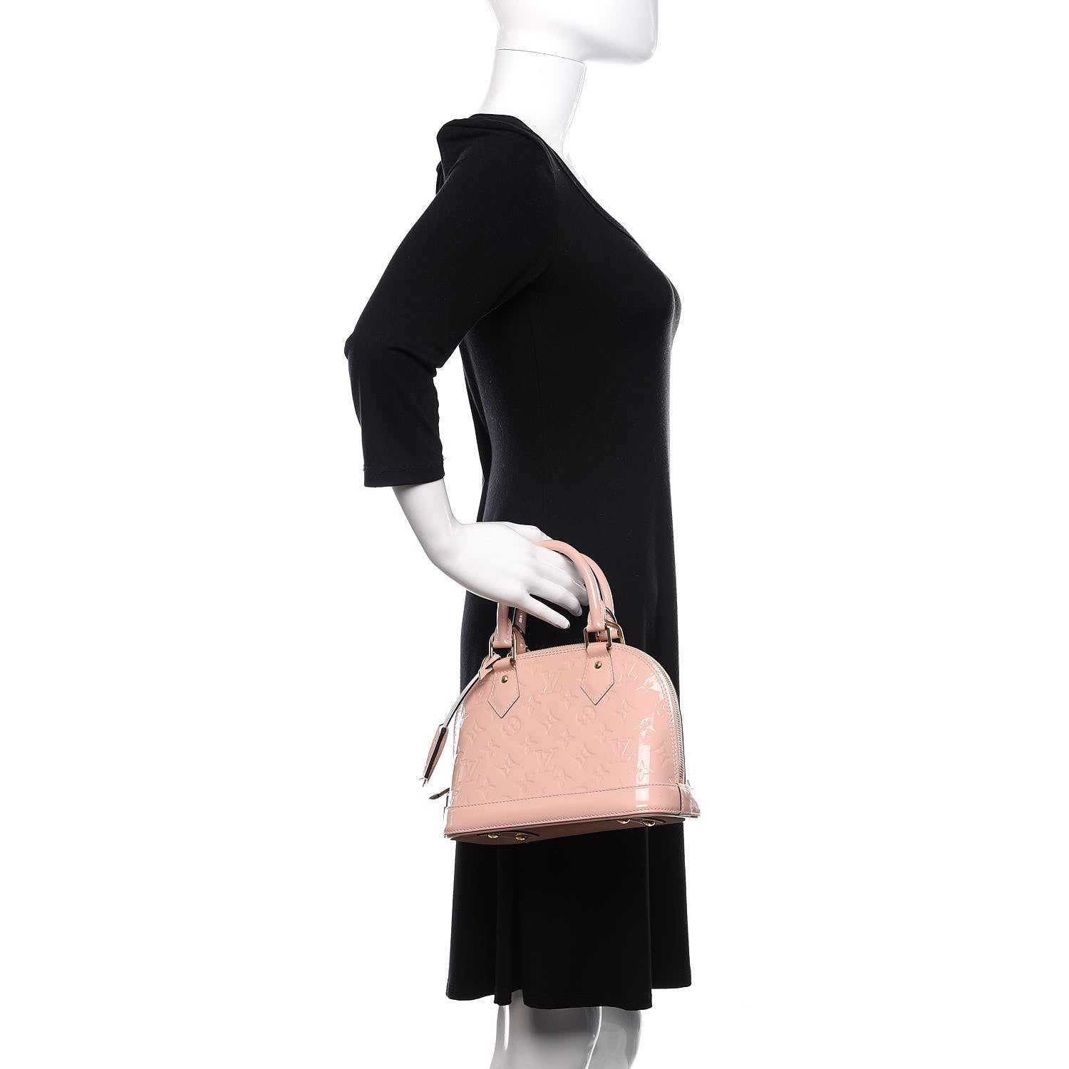 Louis Vuitton Vernis Alma BB Rose Ballerine 3 of 11
