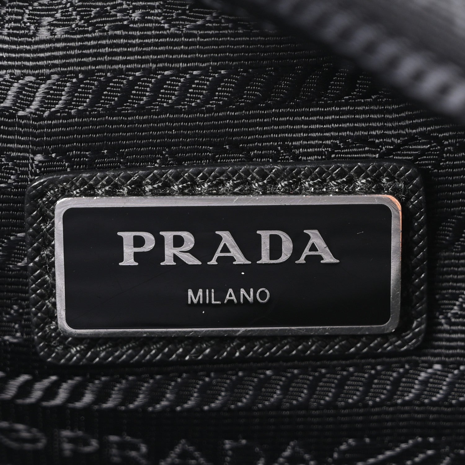 Prada Tessuto Nylon Studded Belt Bag Black 6 of 9