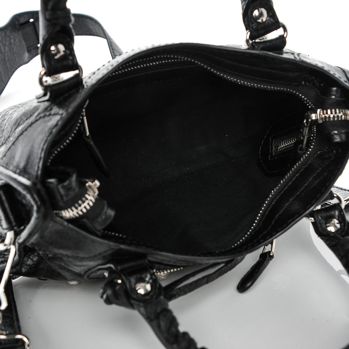 Agneau Giant 12 Silver Hardware Mini City Black