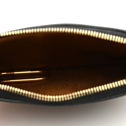 Celine Triomphe Canvas Coin and Card Pouch With Hook Black 5 of 6