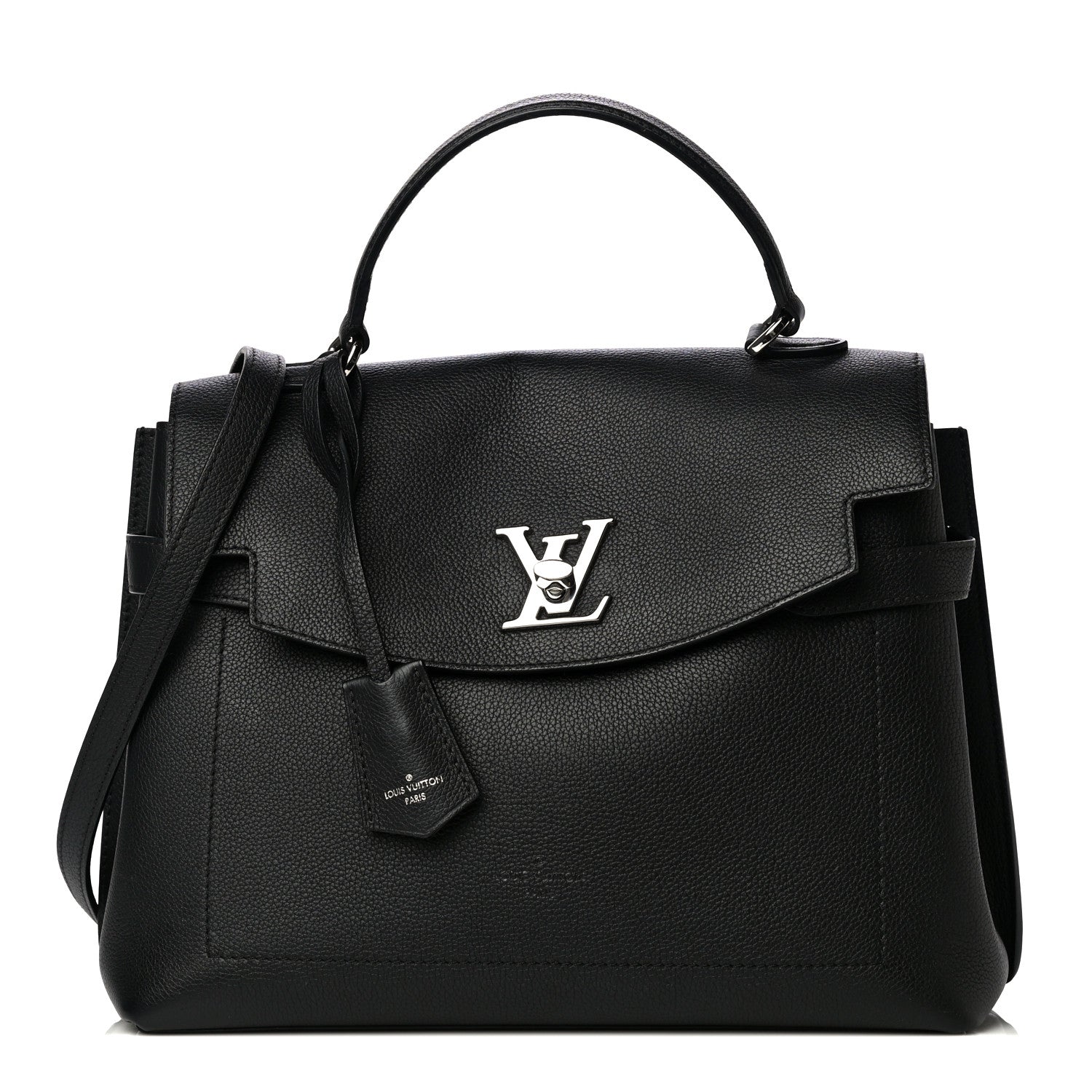 Louis Vuitton Calfskin Lockme Ever BB Black 1 of 12