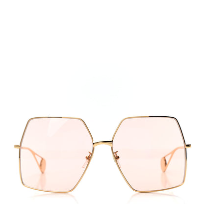 Gucci Square Frame GG0536S Sunglasses Gold 2 of 4