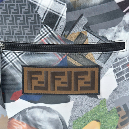Fendi Canvas Remix Cross Strap Backpack Multicolor Black 8 of 12
