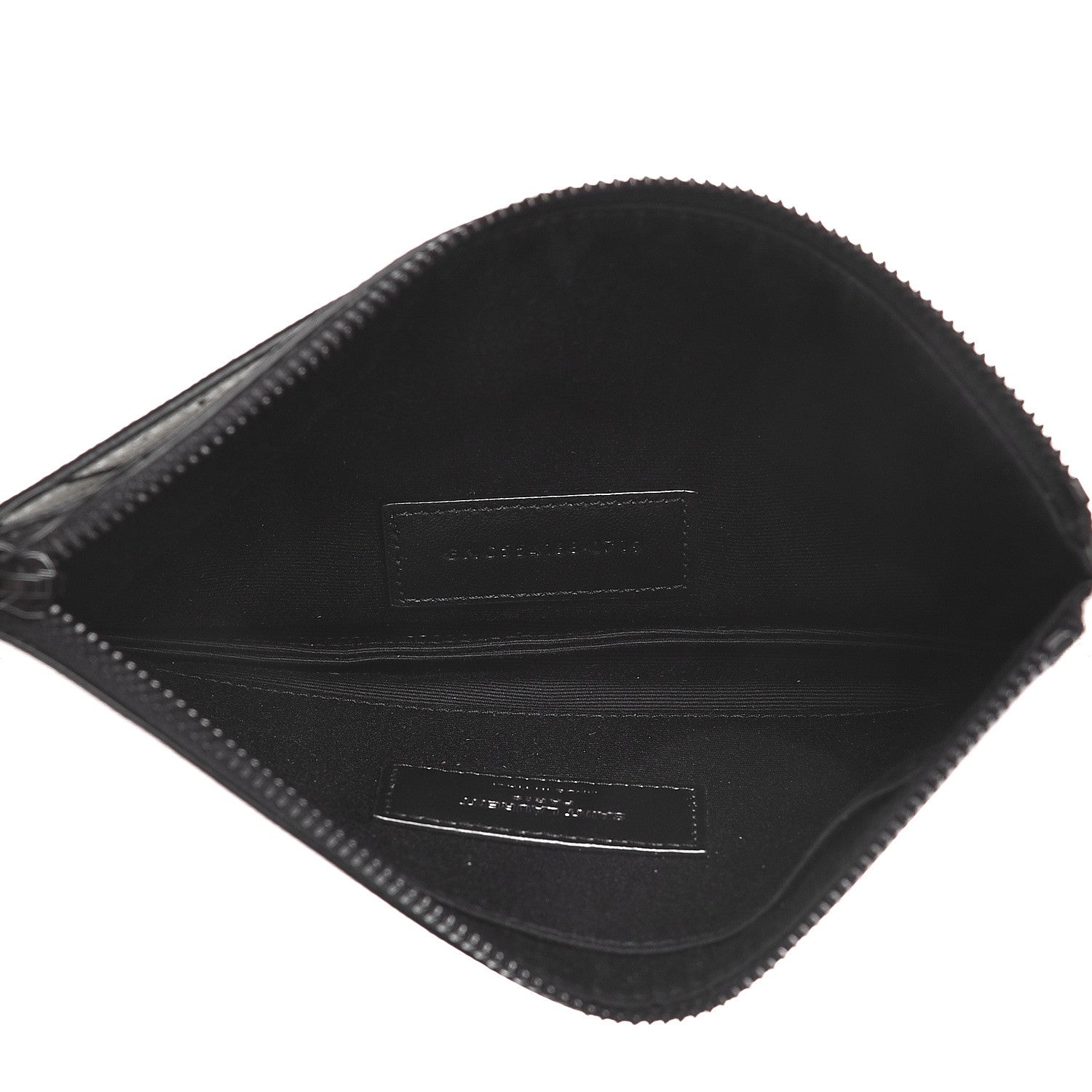 Saint Laurent Calfskin Square Dot Zip Bill Pouch White 5 of 8
