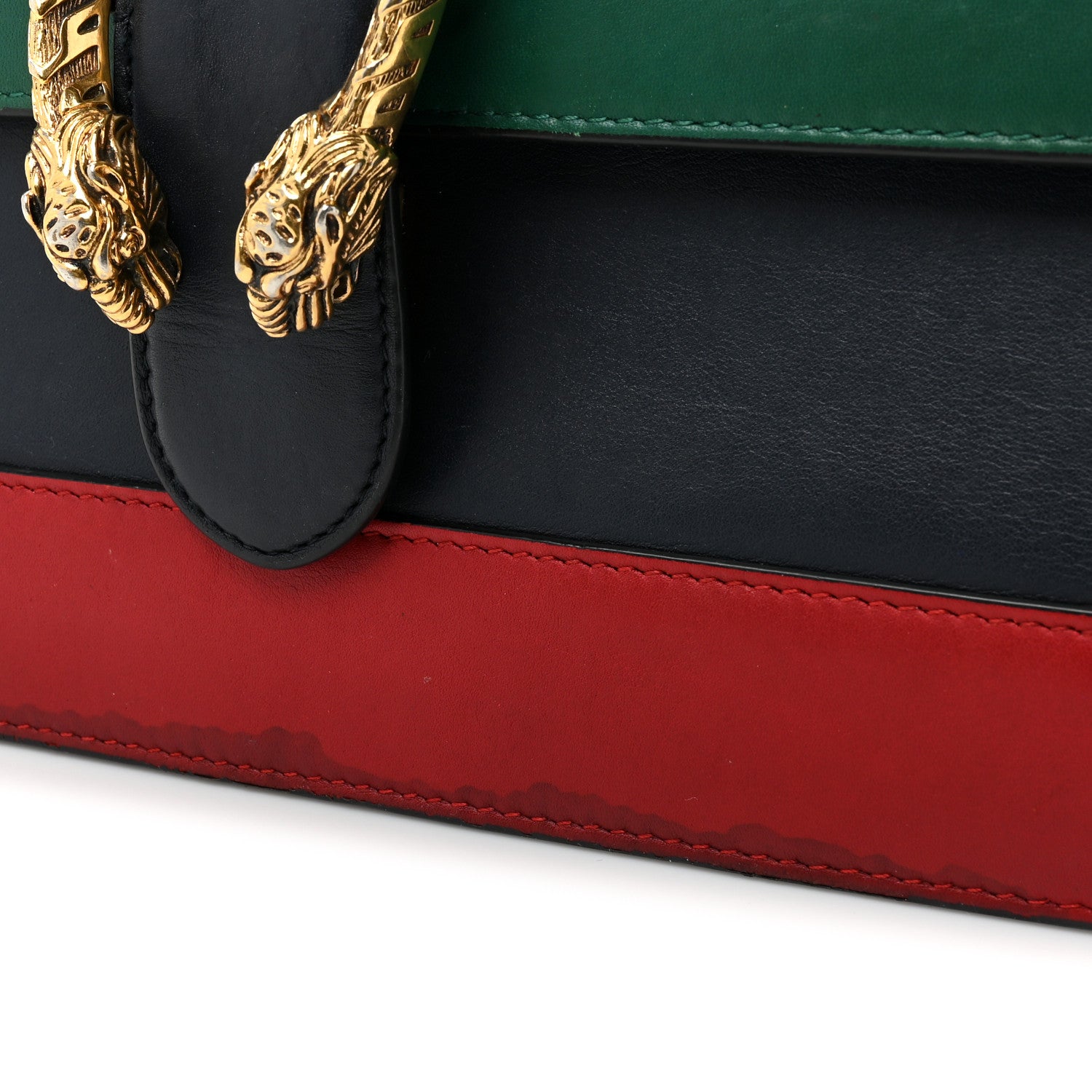 Gucci Moon Calfskin Bamboo Web Medium Dionysus Top Handle Bag Blue Emerald Hibiscus Red 17 of 20