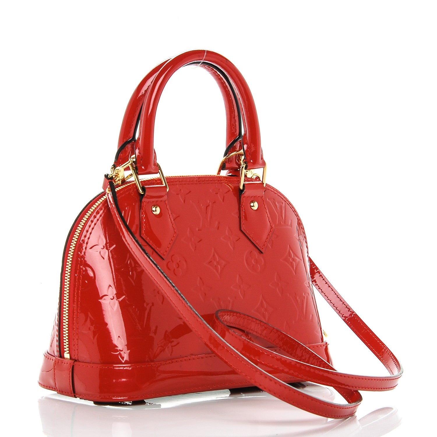 Louis Vuitton Vernis Alma BB Cherry 3 of 8