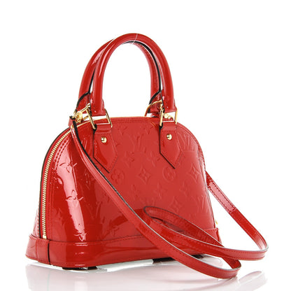 Louis Vuitton Vernis Alma BB Cherry 3 of 8