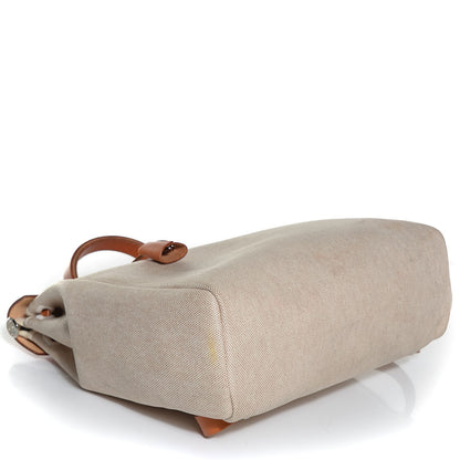 Hermes Toile Vache Calfskin Herbag 30 PM Backpack Natural 6 of 15