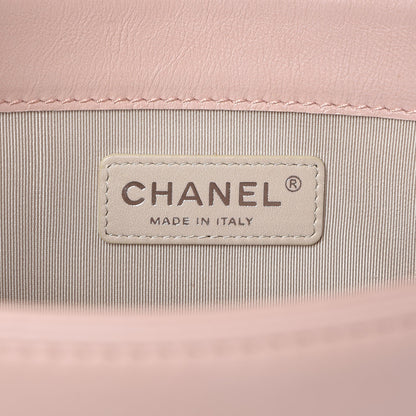 Chanel Calfskin New Medium Boy Reverso Flap Light Pink 6 of 13