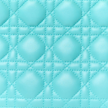 Christian Dior Lambskin Cannage Large Lady Dior Turquoise 8 of 10