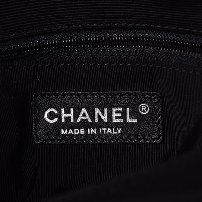 Chanel Lambskin Grosgrain Quilted Flap Beige Black 7 of 10