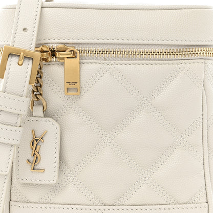 Saint Laurent Grain de Poudre Quilted 80's Vanity Bag Crema Soft Crema Soft 8 of 10