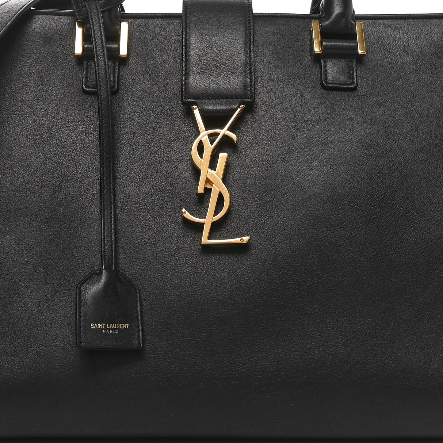 Smooth Calfskin Medium Monogram Cabas Black