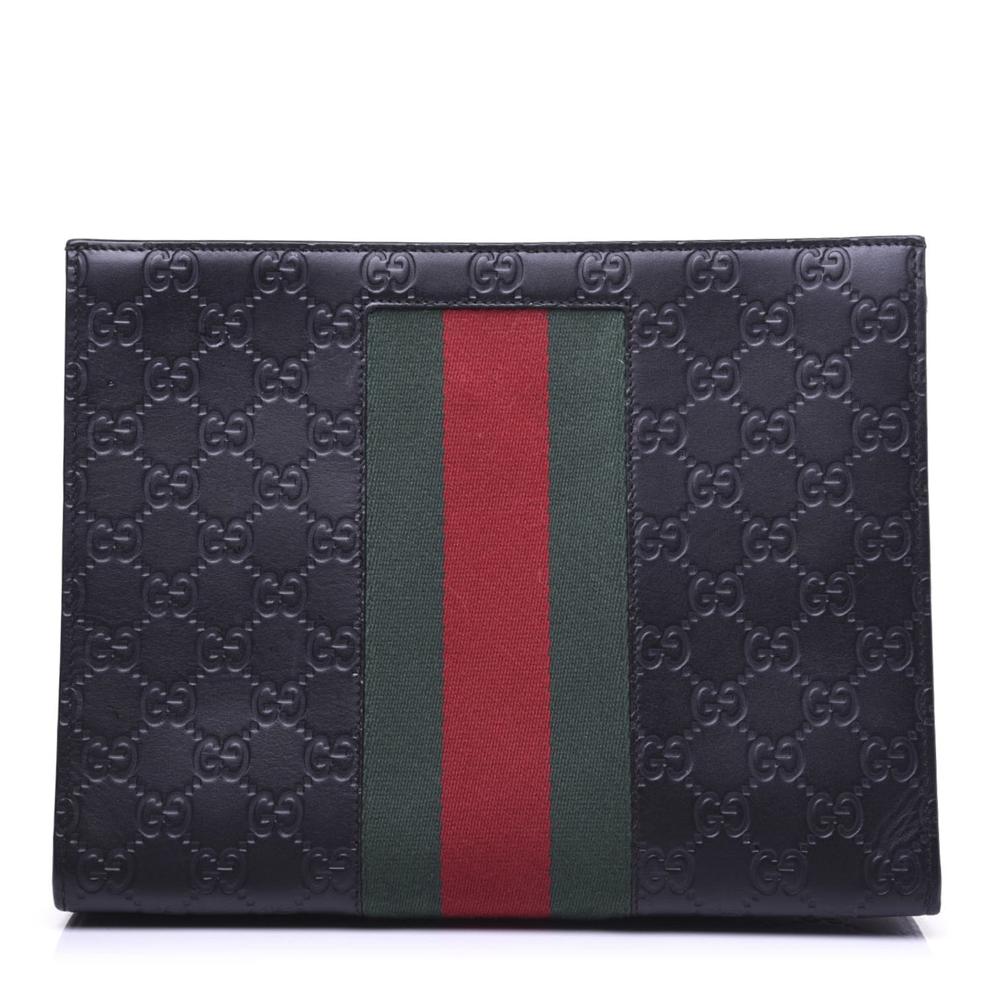 Guccissima Signature Web New Web Cosmetic Case Black