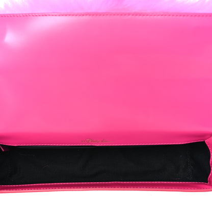 3.1 Phillip Lim Shearling Calfskin Ray Baguette Crossbody Neon Pink 5 of 8