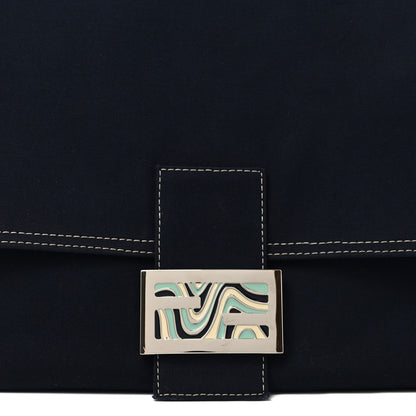 Fendi Canvas Mama Baguette Blue 8 of 10