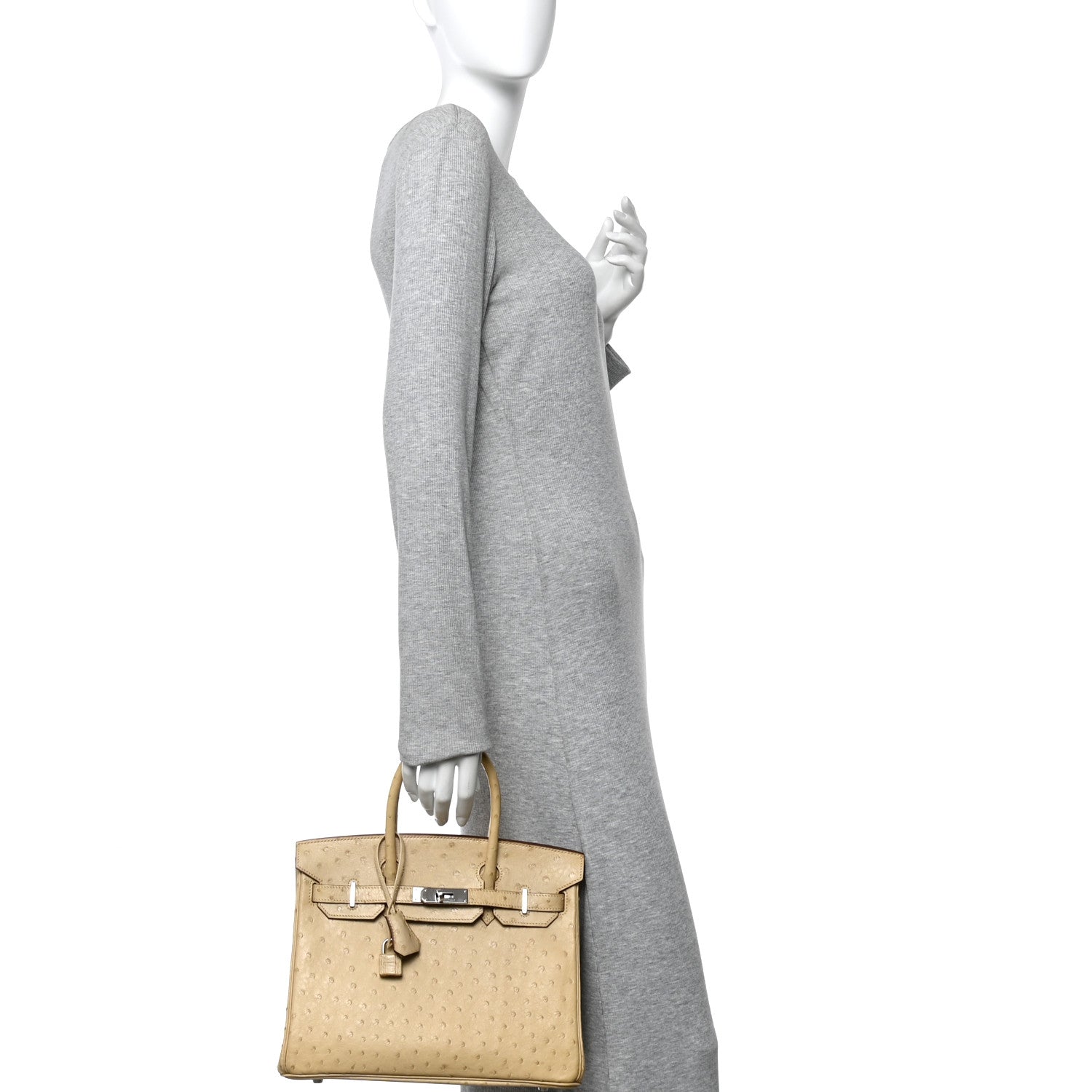 Hermes Ostrich Birkin 30 Parchemin 2 of 10