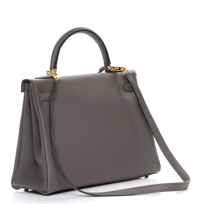 Hermes Togo Kelly Retourne 32 Etain 4 of 30