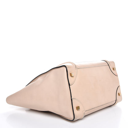 Celine Satin Calfskin Mini Luggage Powder Black 4 of 17