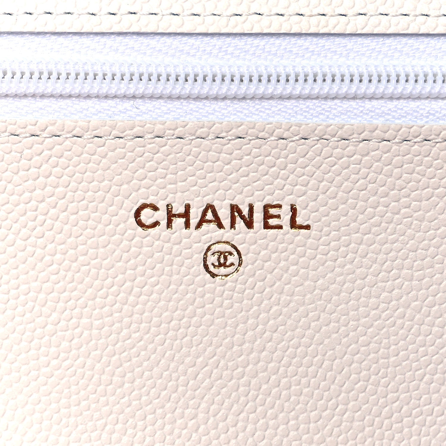 Chanel Caviar Quilted Wallet On Chain WOC White 6 of 11