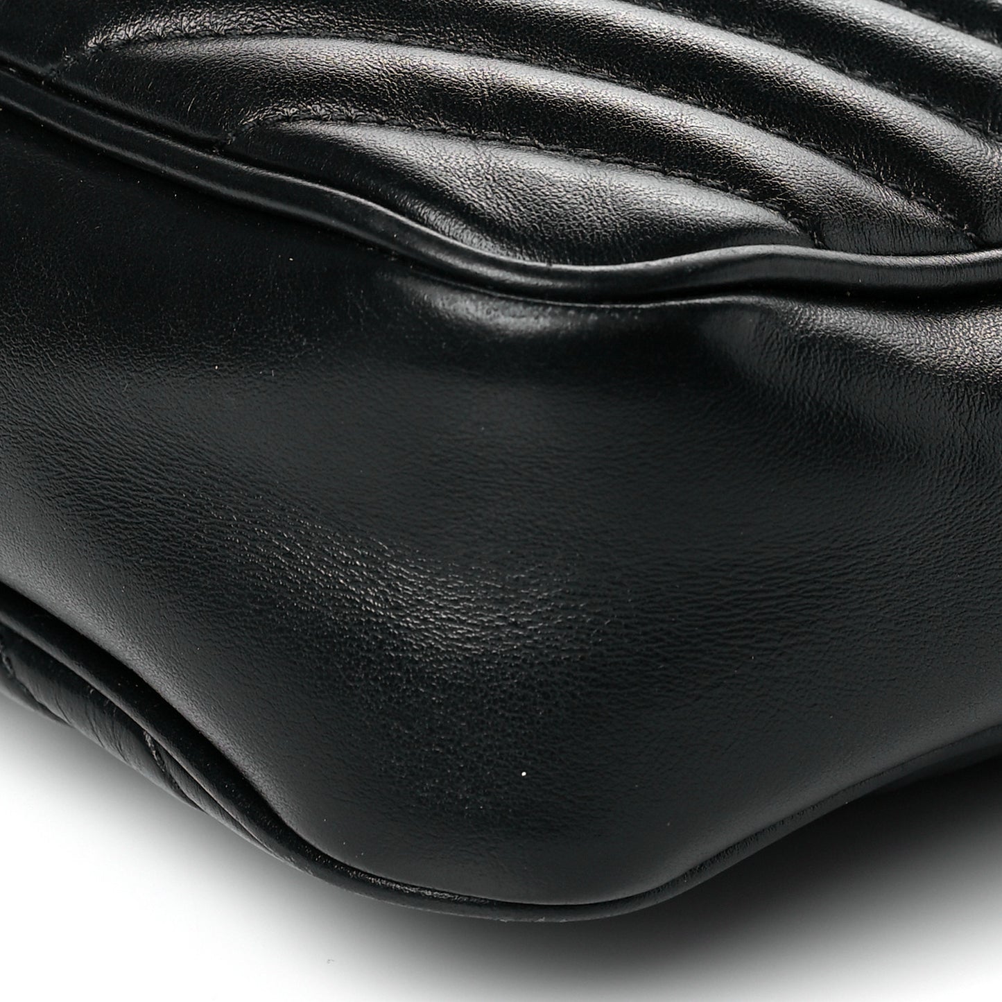 Calfskin Matelasse Monogram Lou Camera Bag Black