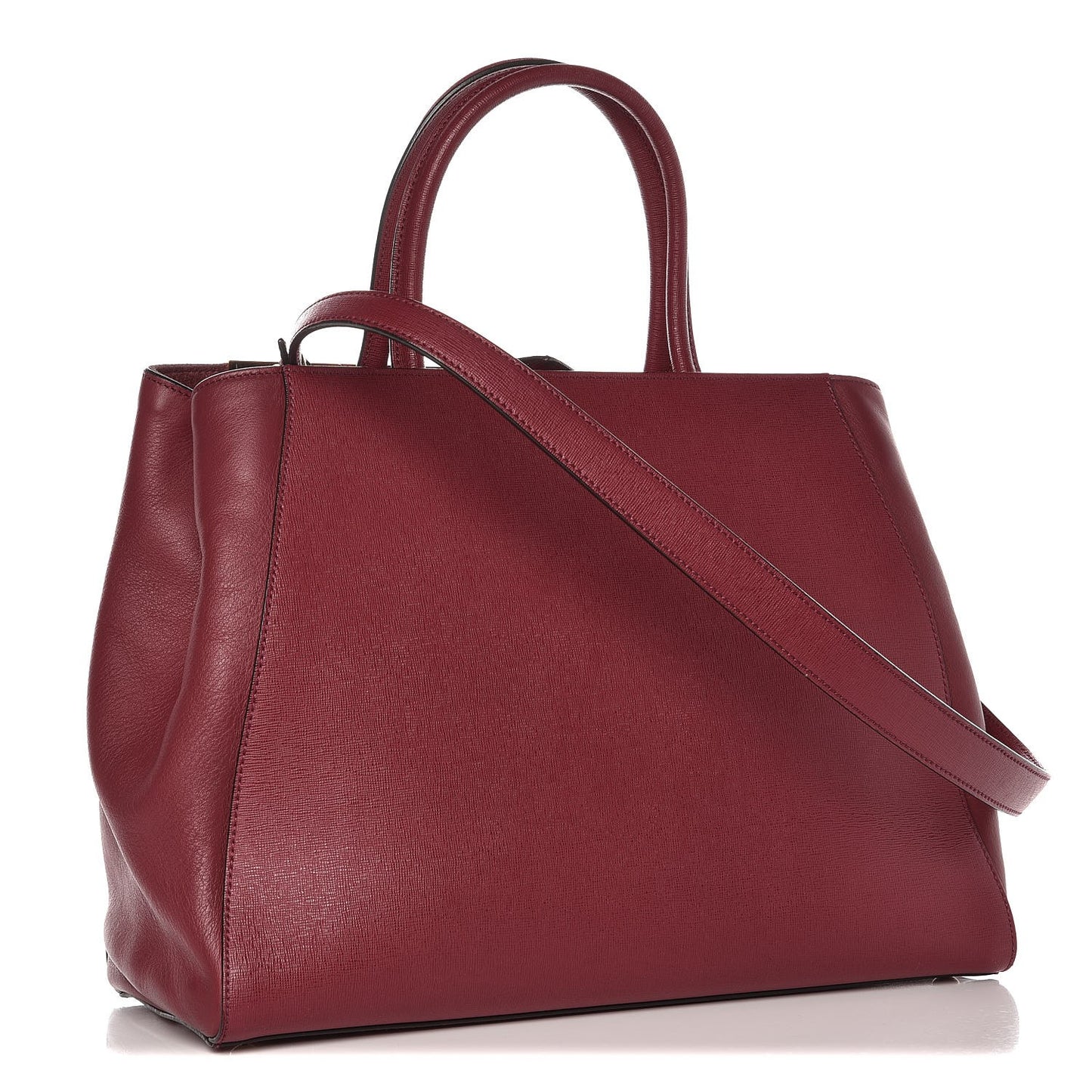 Vitello Elite Regular 2Jours Tote Rosso Scuro Ciliegia