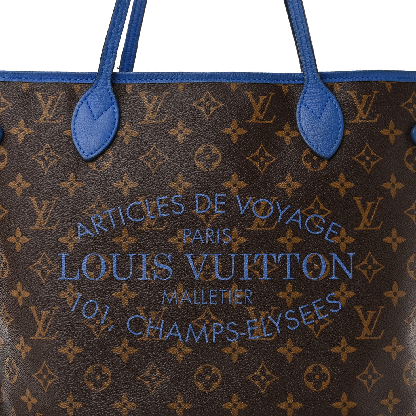 Monogram Articles de Voyage Ikat Neverfull MM Grand Blue