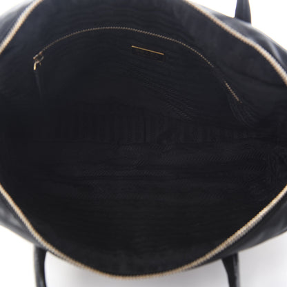Prada Nappa Metal Grommet Bauletto Black 4 of 7