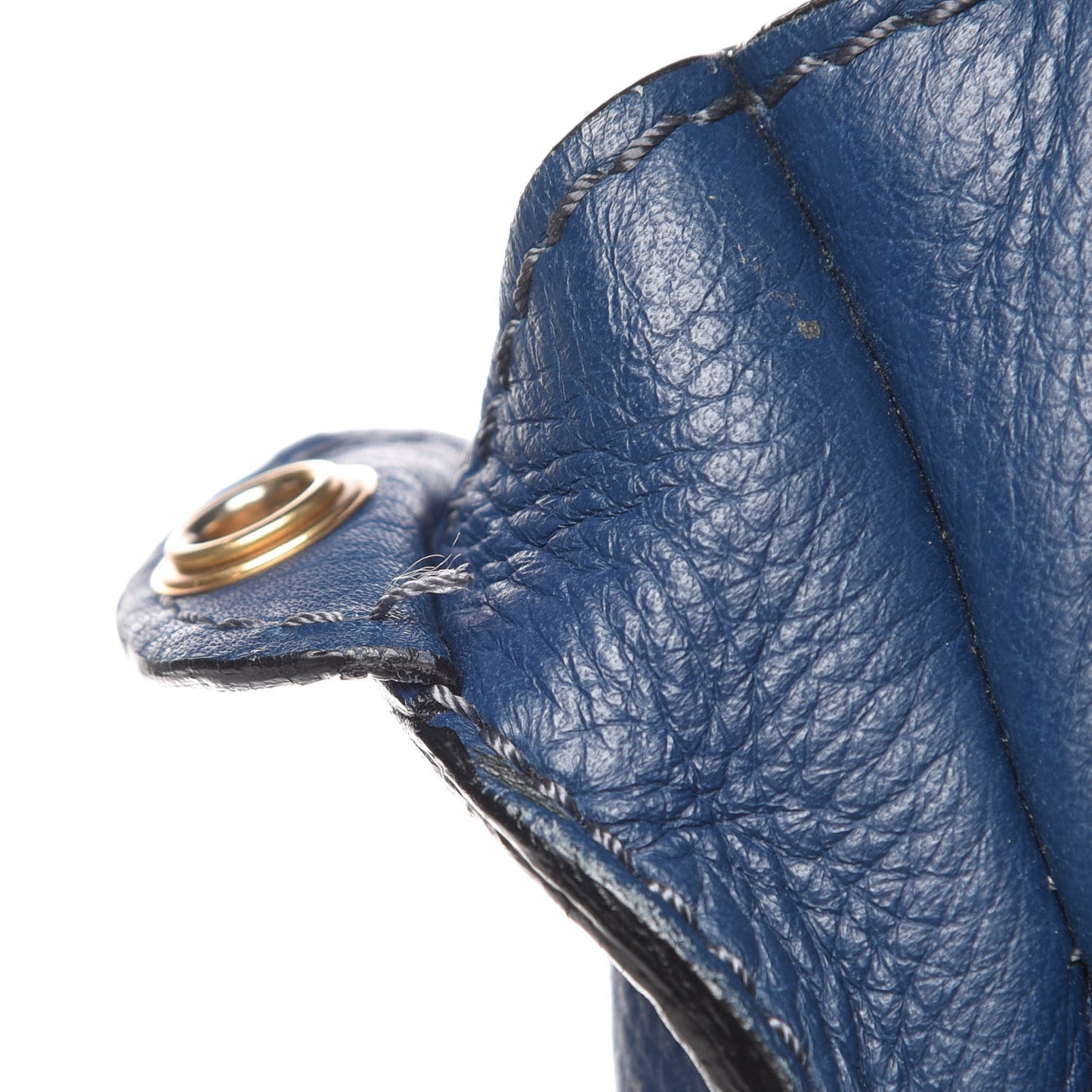 Calfskin Medium Marcie Satchel Royal Navy