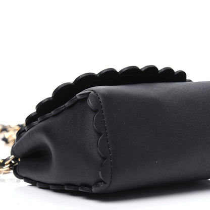Mulberry Smooth Calfskin Mini Cecily Flower Lock Crossbody Bag Black 13 of 15