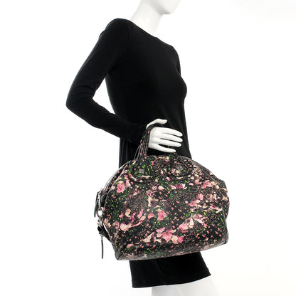 Givenchy Lambskin Roses Camouflage Print Medium Nightingale Black 3 of 8