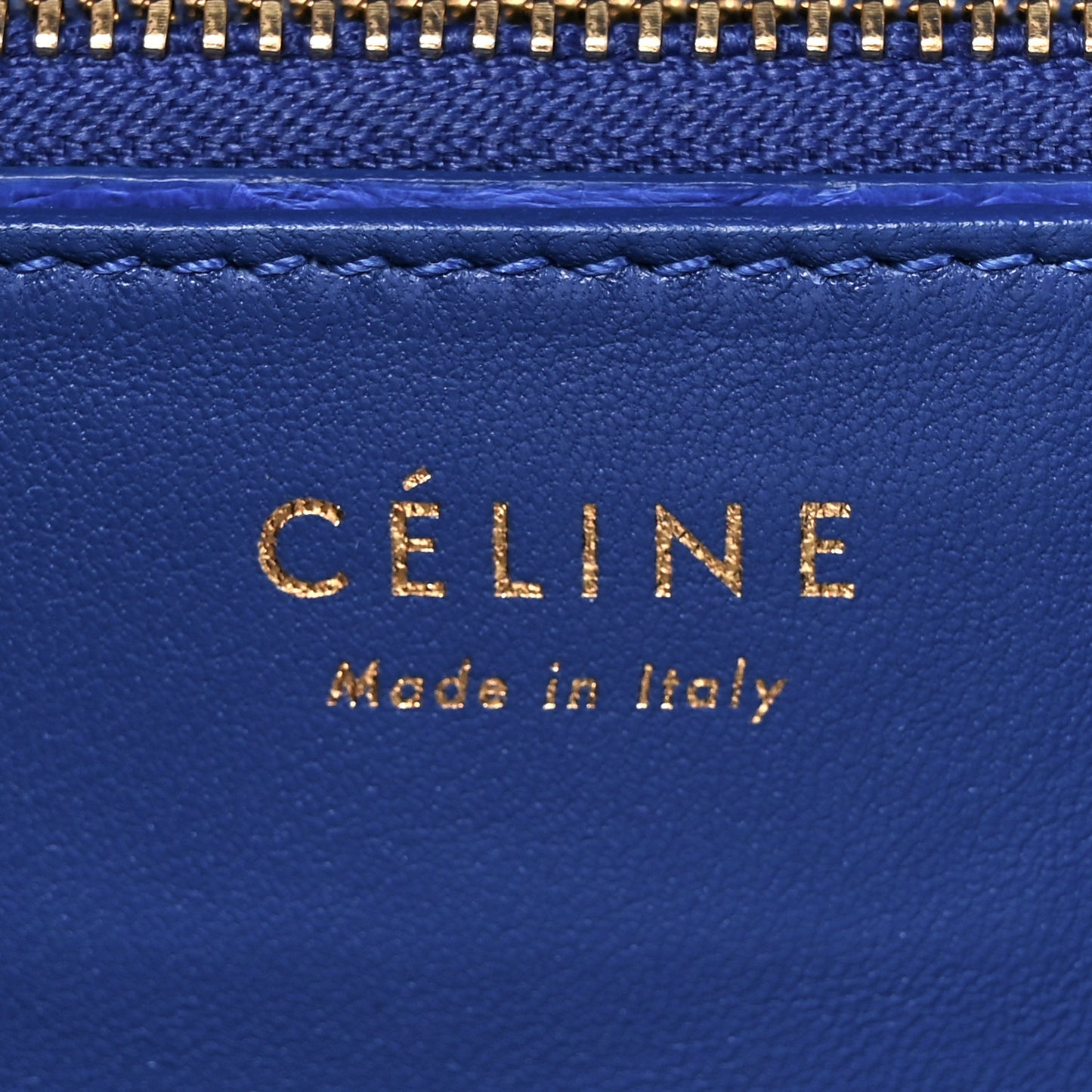 Snakeskin Medium Classic Box Flap Blue