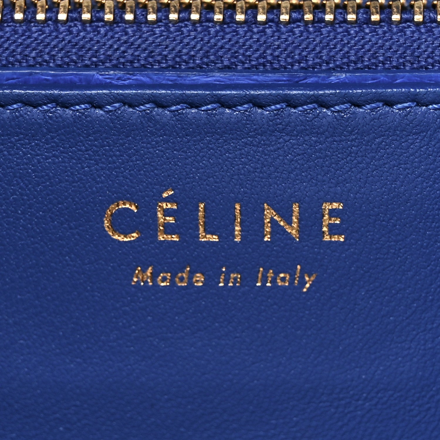 Celine Snakeskin Medium Classic Box Flap Blue 6 of 12