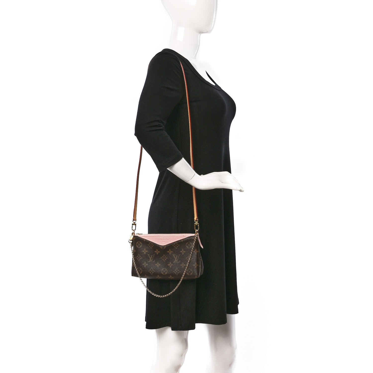Louis Vuitton Monogram Pallas Clutch Rose Poudre 3 of 10