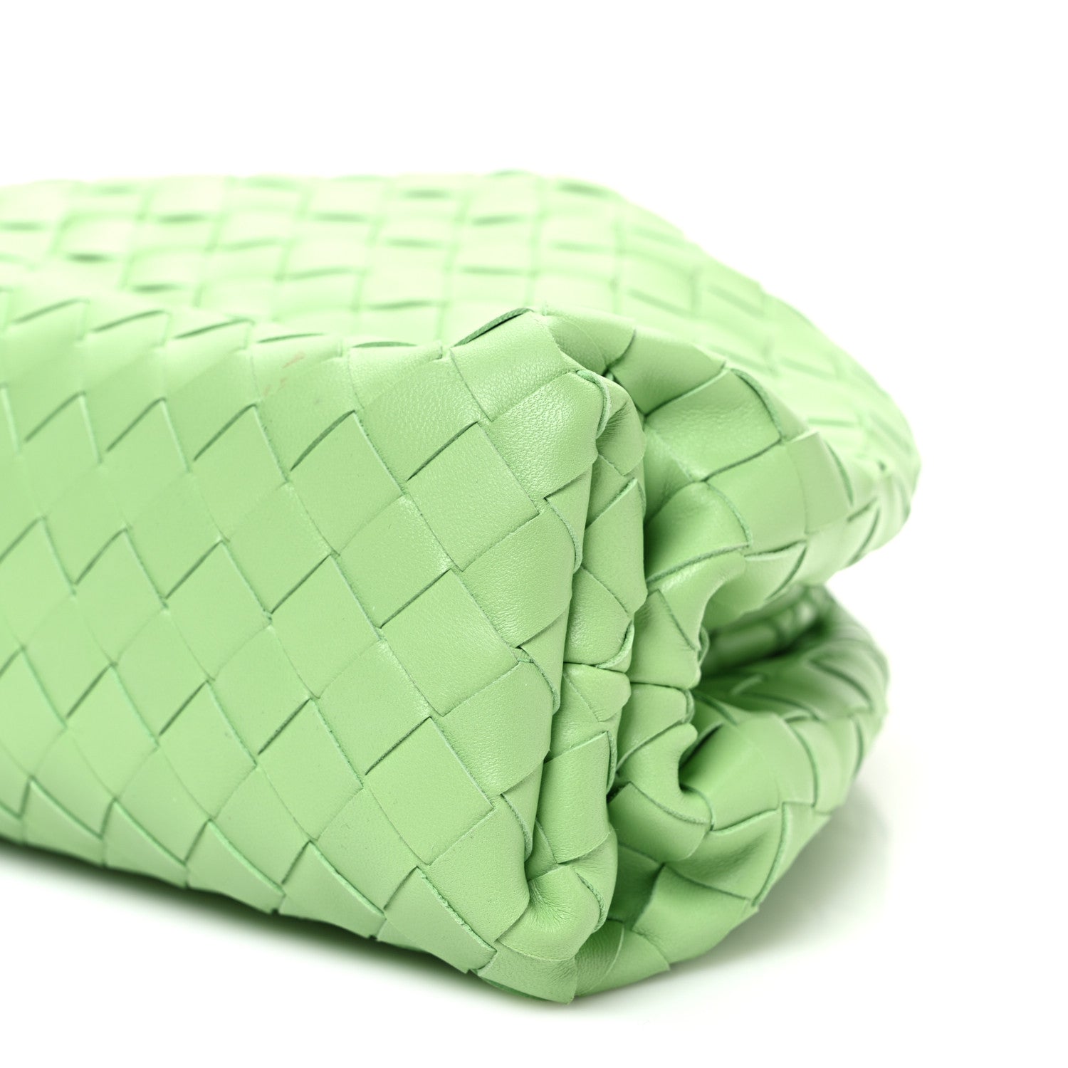 Bottega Veneta Nappa Maxi Intrecciato The Pouch Oversized Clutch Pistachio 11 of 12
