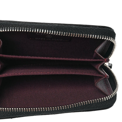 Chanel Lambskin Quilted Zip Coin Purse Black 5 of 8