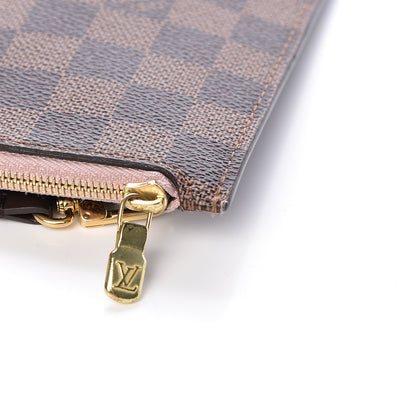 Louis Vuitton Damier Ebene Neverfull MM GM Pochette Rose Ballerine 12 of 13
