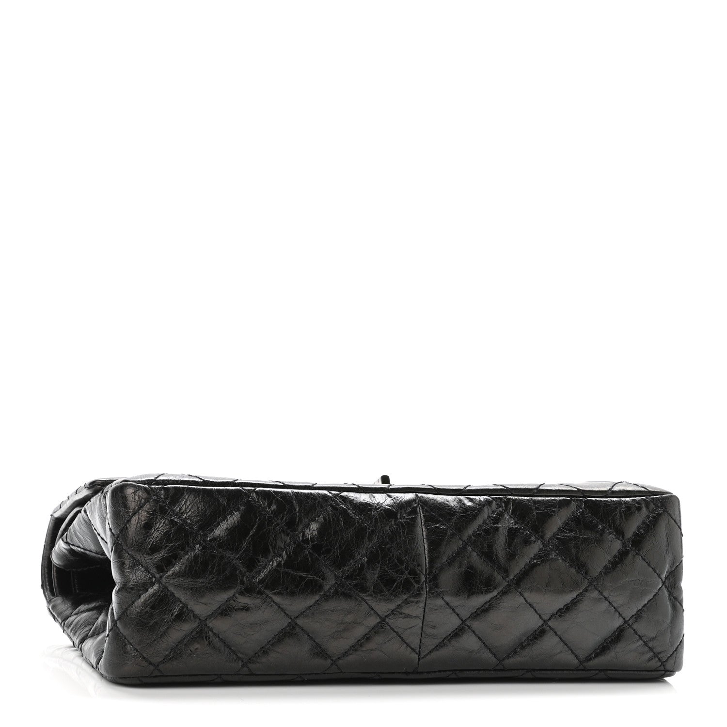 Chanel Metallic Aged Calfskin Quilted 2.55 Reissue 226 Flap Black 4 of 11