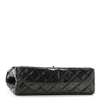 Chanel Metallic Aged Calfskin Quilted 2.55 Reissue 226 Flap Black 4 of 11