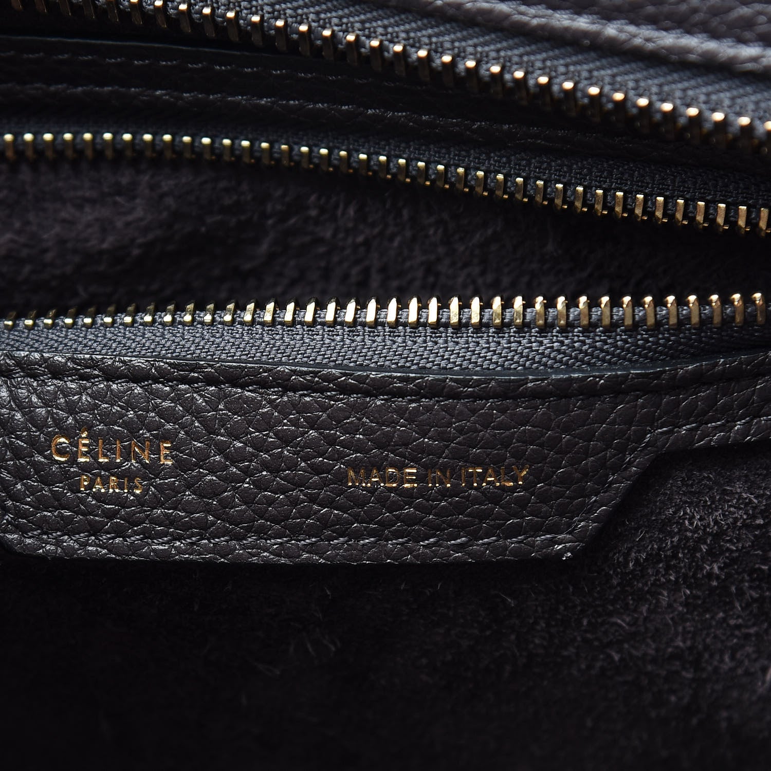 Celine Drummed Calfskin Micro Luggage Dark Taupe 6 of 9
