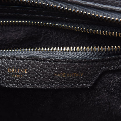 Celine Drummed Calfskin Micro Luggage Dark Taupe 6 of 9
