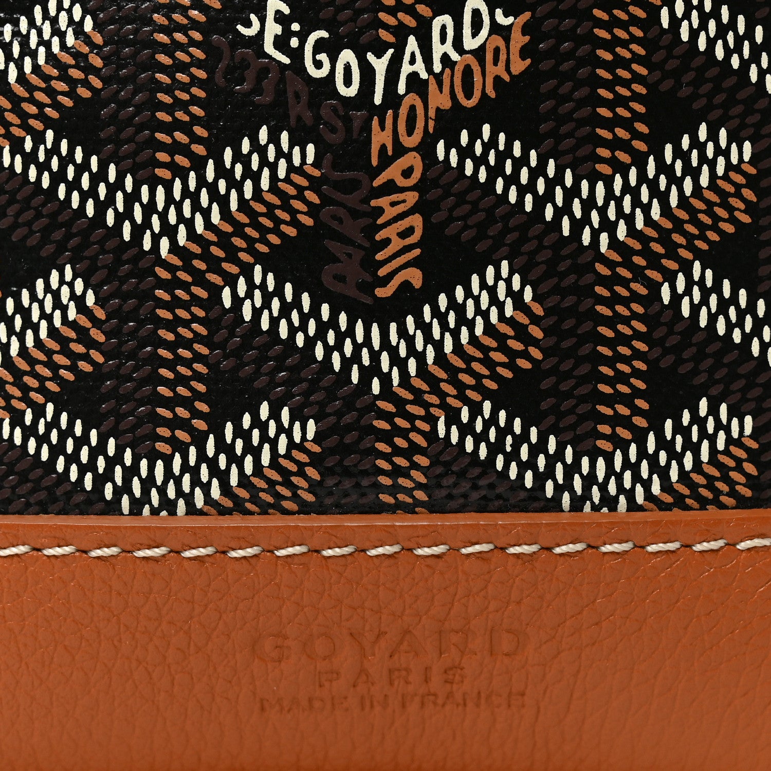 Goyard Goyardine Petit Flot Bucket Bag PM Black Gold 6 of 9