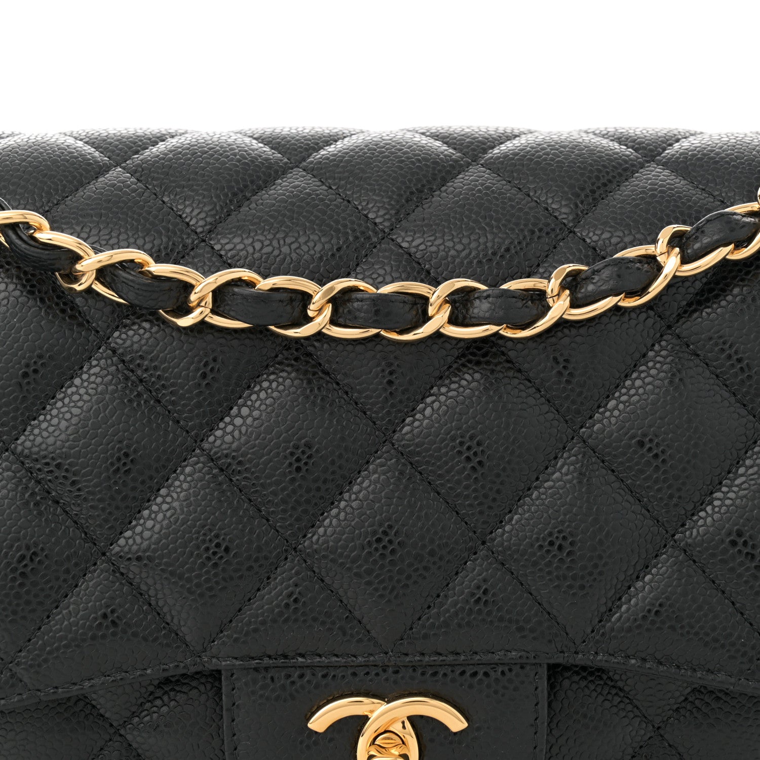 Chanel Caviar Quilted Jumbo Double Flap Black 8 of 10