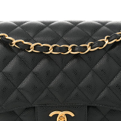 Chanel Caviar Quilted Jumbo Double Flap Black 8 of 10