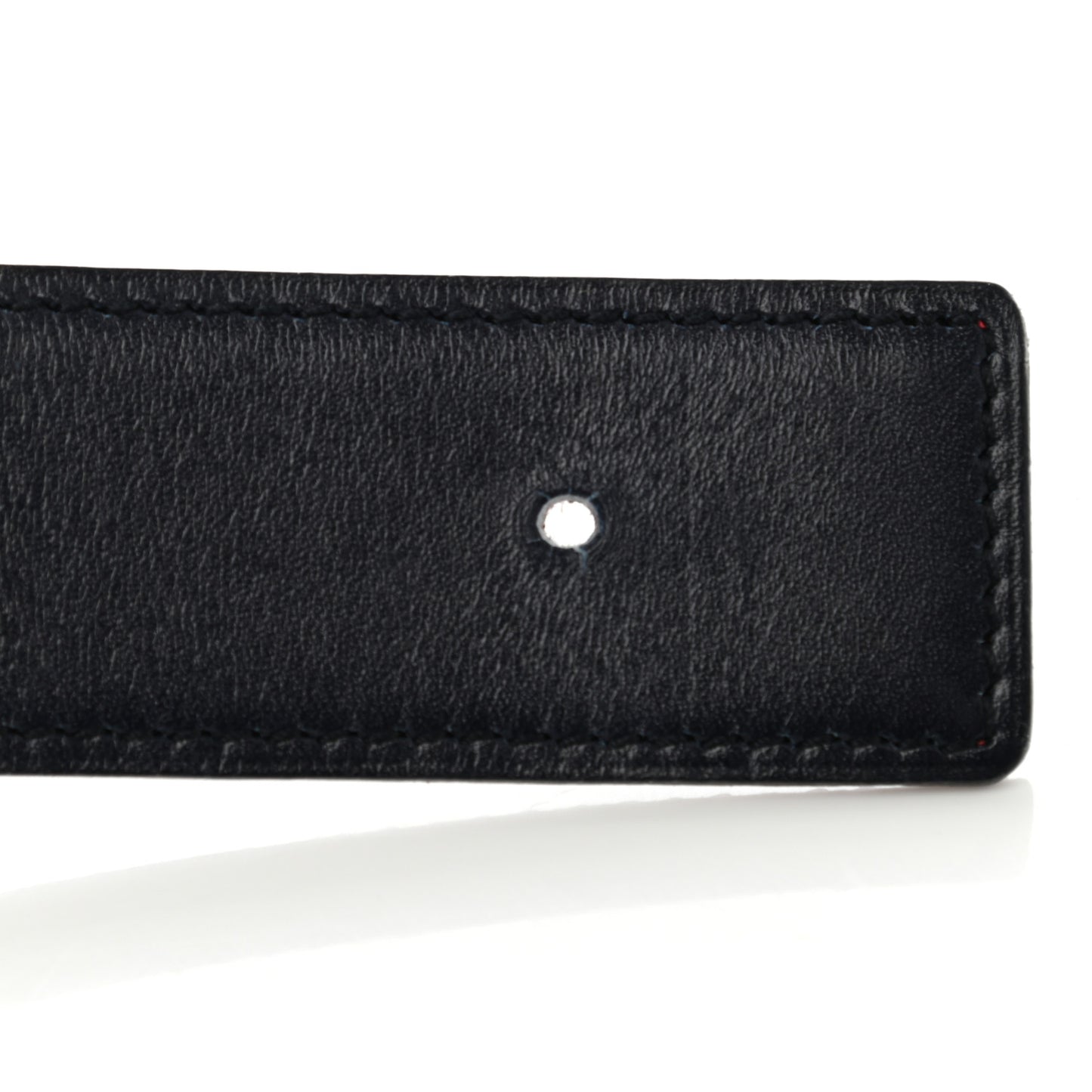 Chamonix Box 32mm Reversible Belt Strap 80 Rouge Vif Bleu Indigo