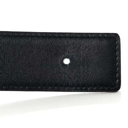 Hermes Chamonix Box 32mm Reversible Belt Strap 80 Rouge Vif Bleu Indigo 6 of 9